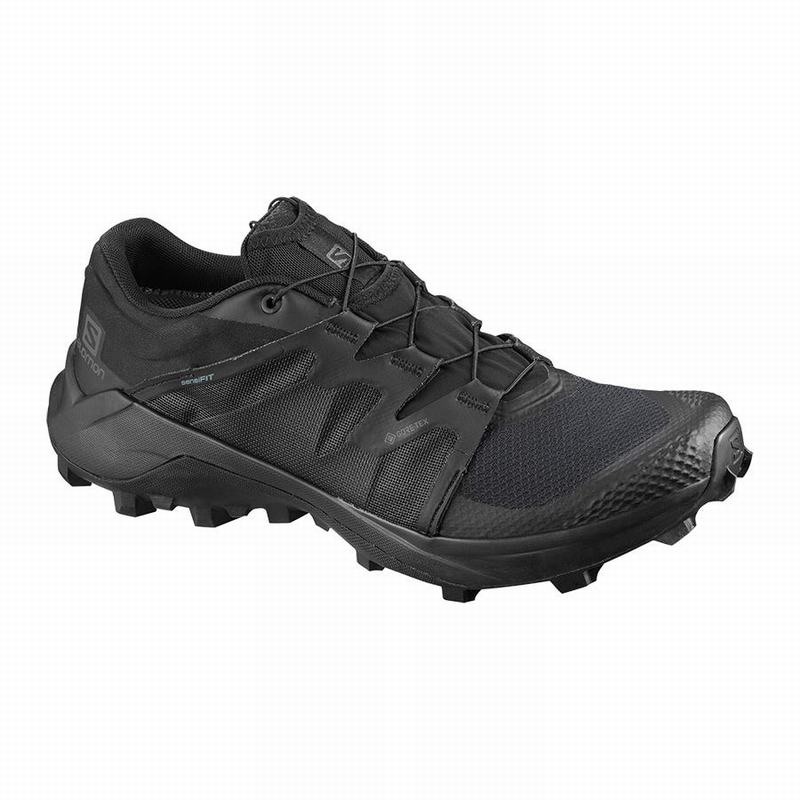 Salomon Israel WILDCROSS GTX - Mens Trail Running Shoes - Black (PMXF-17543)